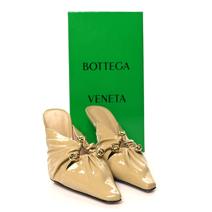Bottega Veneta Patent Bunnie Mule Pumps 40.5 Cane Sugar 8 of 8