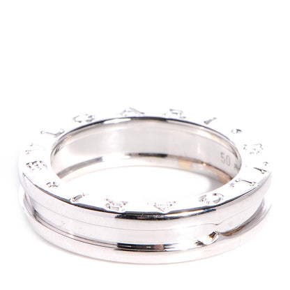 Bulgari 18K White Gold B.Zero1 One-Band Ring 50 5.5 1 of 5