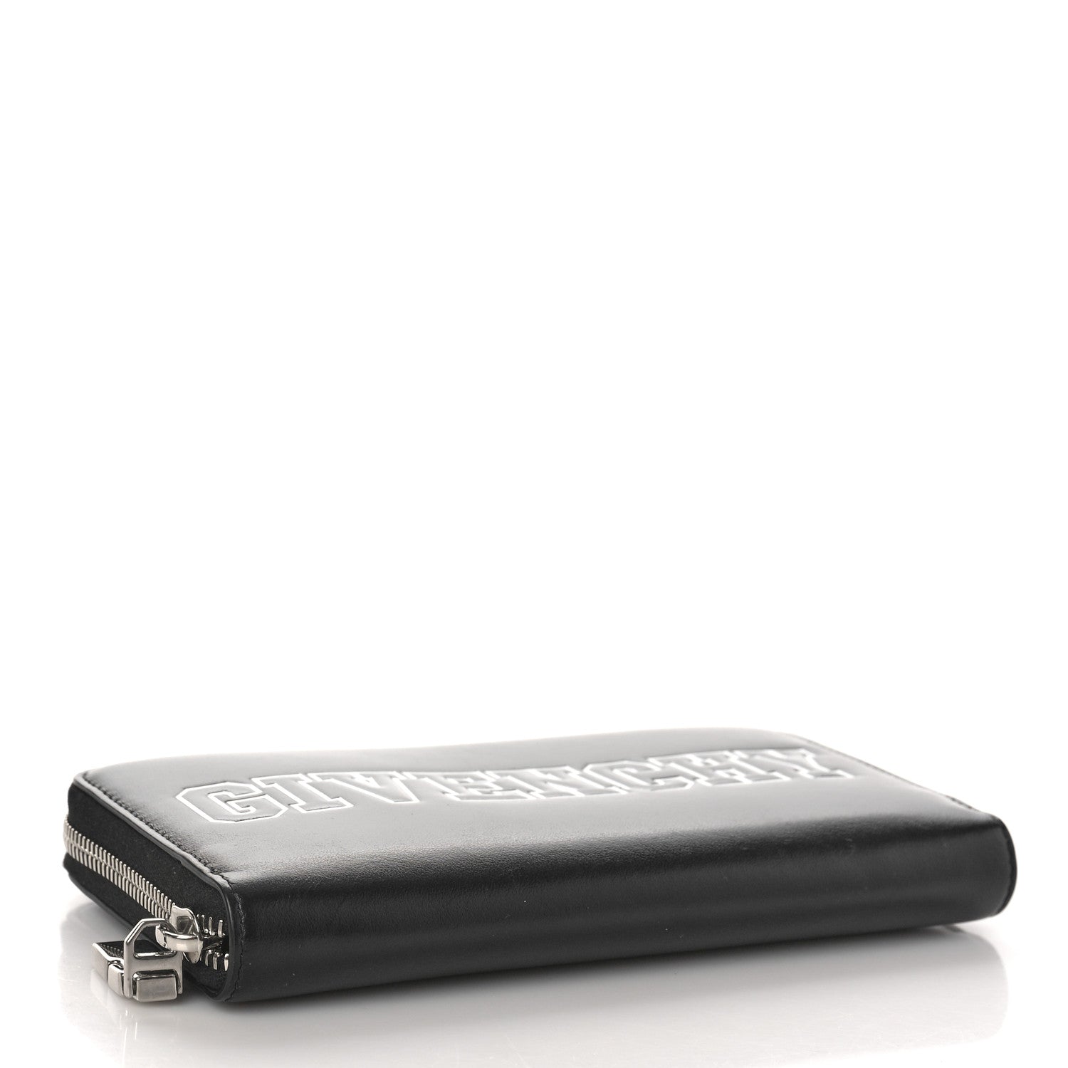 Givenchy Calfskin Logo Zip Around Wallet Black 4 of 8