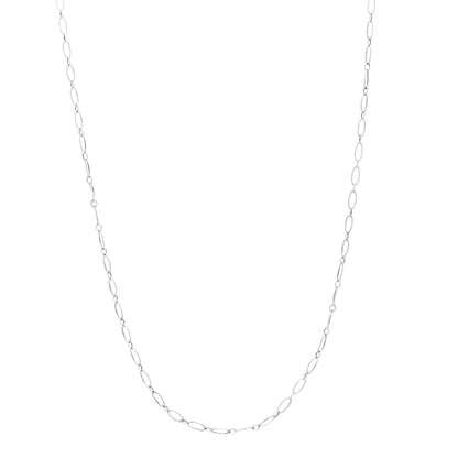 Tiffany Sterling Silver Oval Link Chain Necklace 17" 1 of 4
