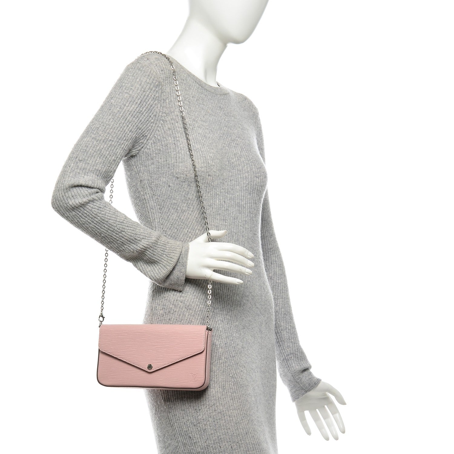 Louis Vuitton Epi Pochette Felicie Rose Ballerine 2 of 6