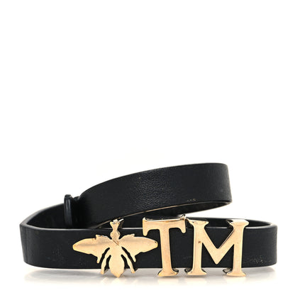 Christian Dior Calfskin My ABDior Double Bracelet Black 1 of 6