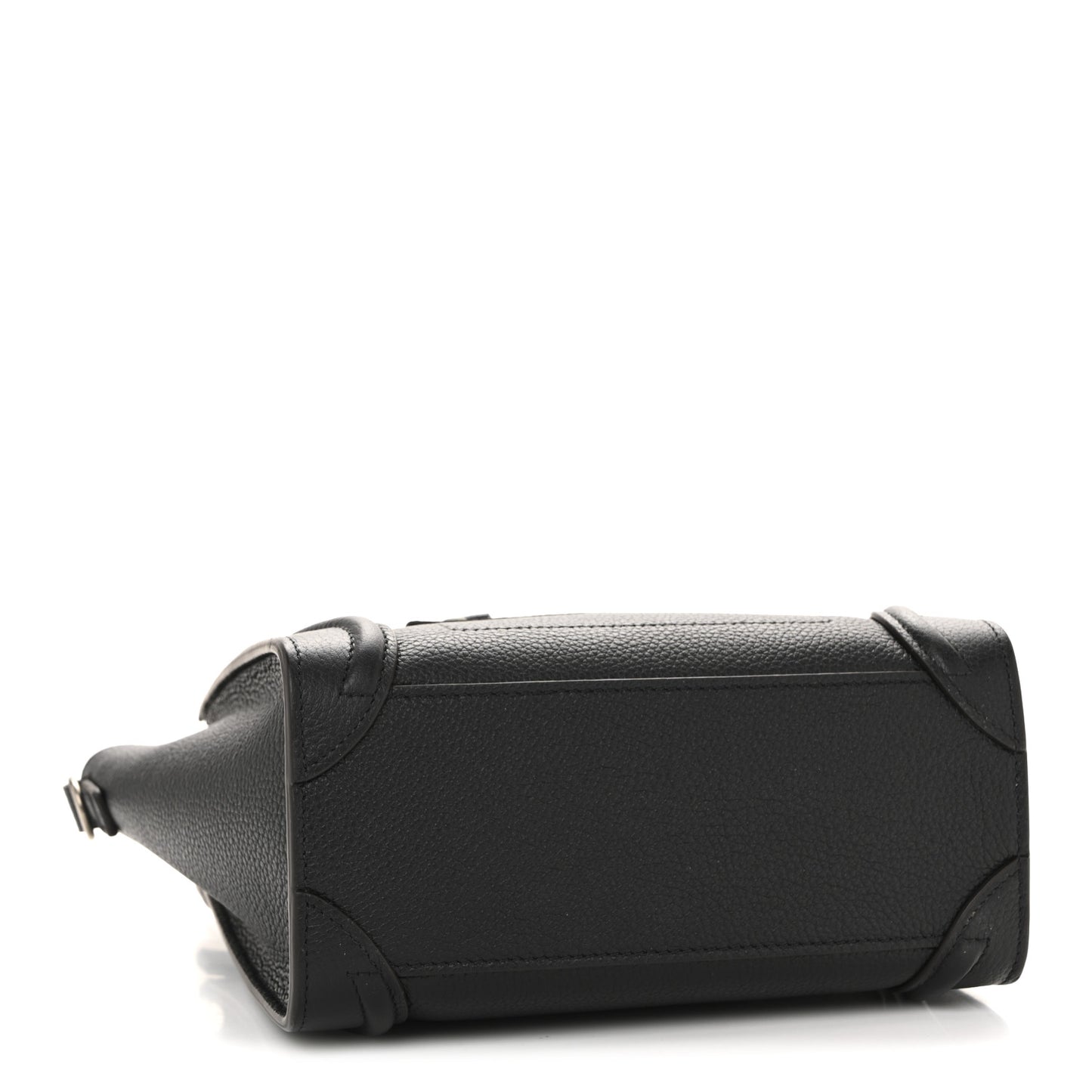 Drummed Calfskin Nano Luggage Black