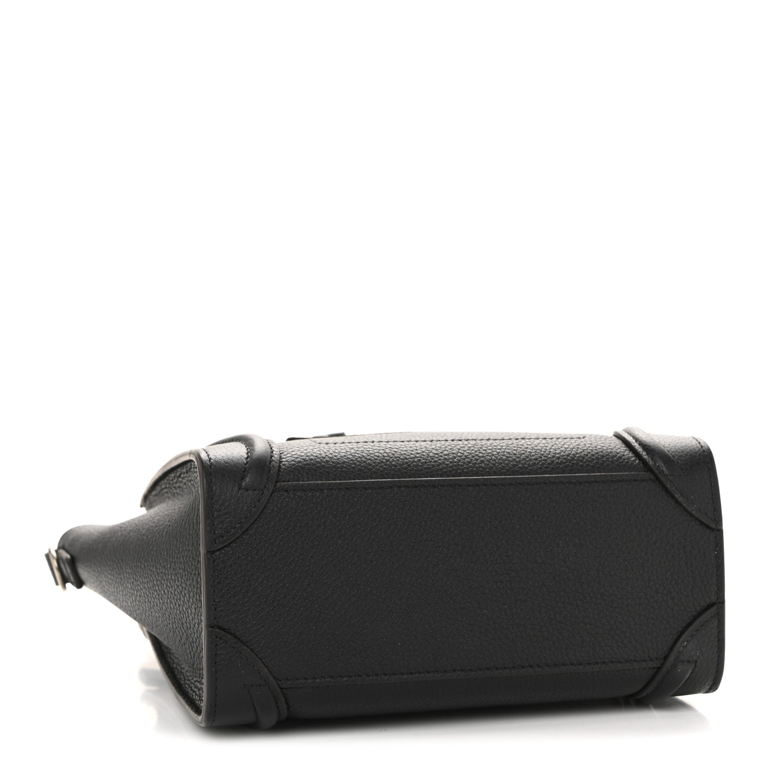 Celine Drummed Calfskin Nano Luggage Black 4 of 12