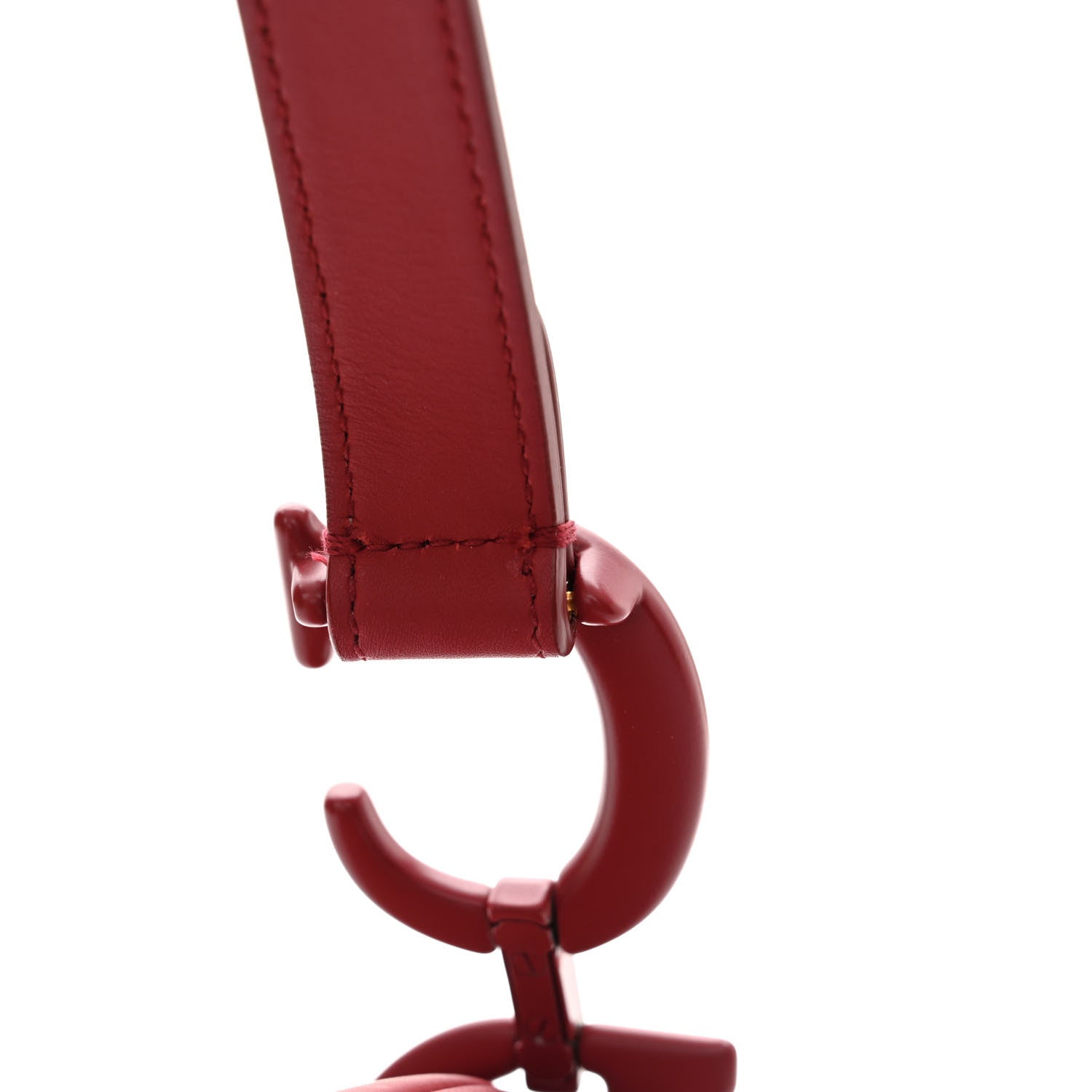 Christian Dior Ultra Matte Calfskin Saddle Bag Red 11 of 12