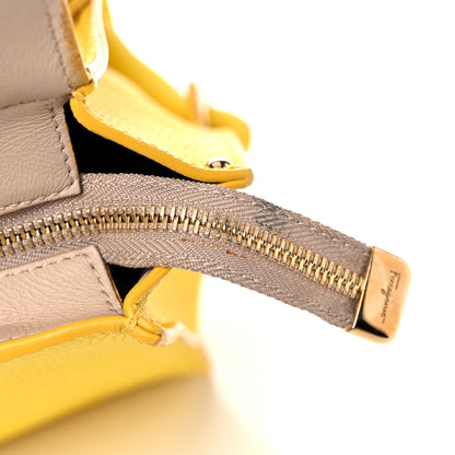 Salvatore Ferragamo Calfskin Sofia Gancini Satchel Yellow 14 of 24