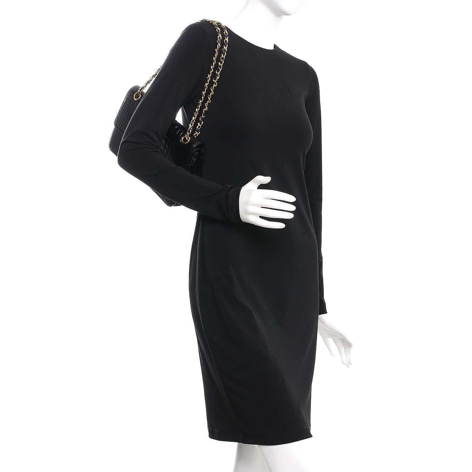 Chanel Crocodile Medium Double Flap Black 2 of 11