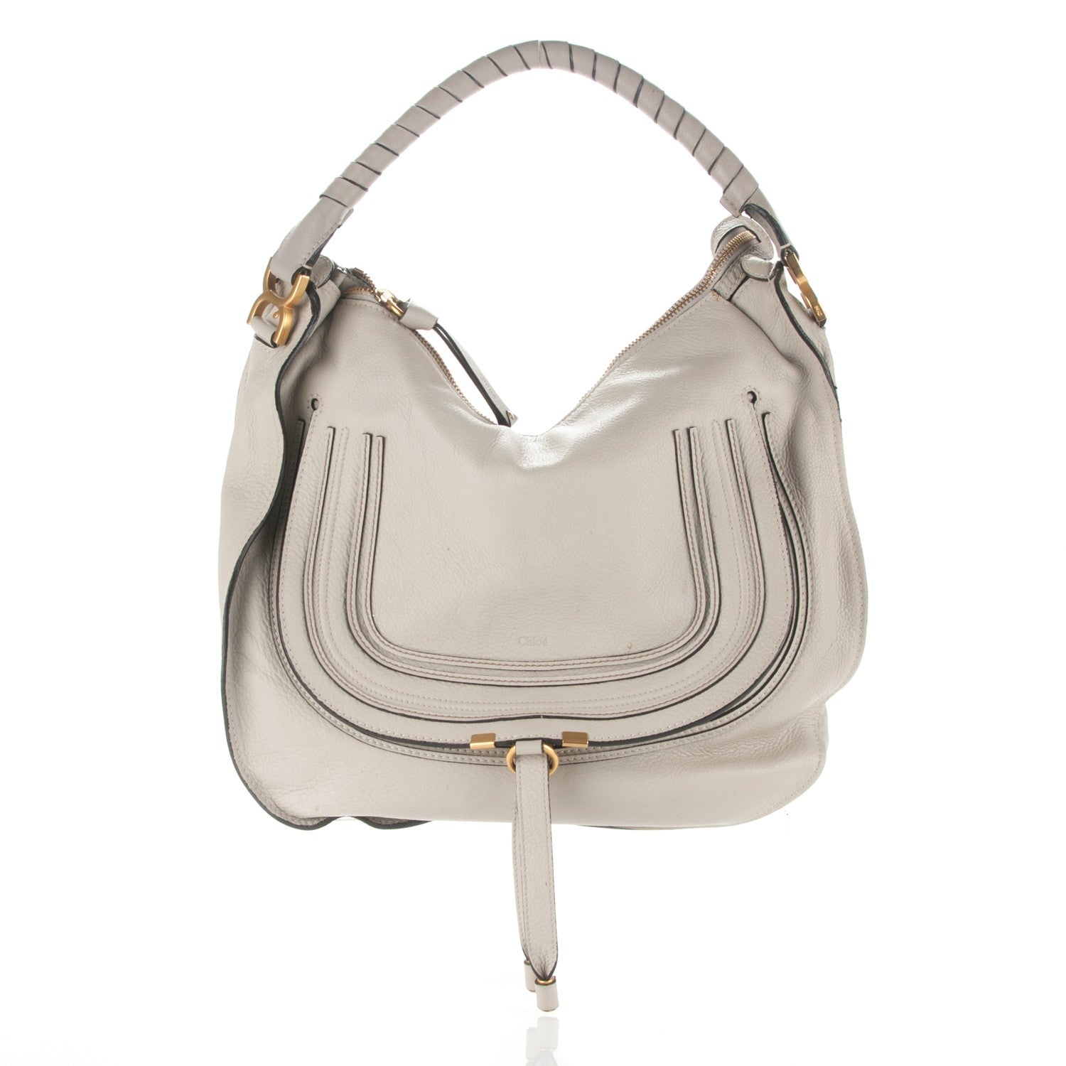 Chloe Calfskin Large Marcie Hobo Dove 1 of 8