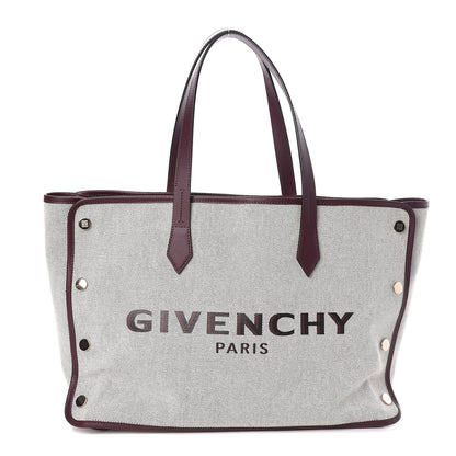 Givenchy Canvas Medium Bond Shopper Tote Aubergine 1 of 10