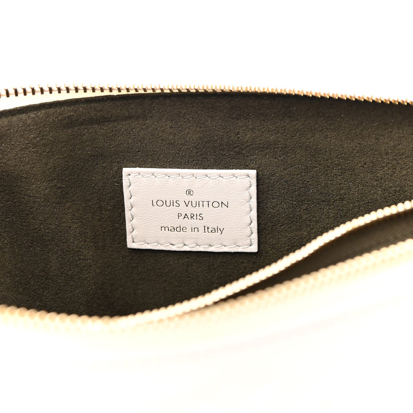 Lambskin Embossed Monogram Coussin PM Cream