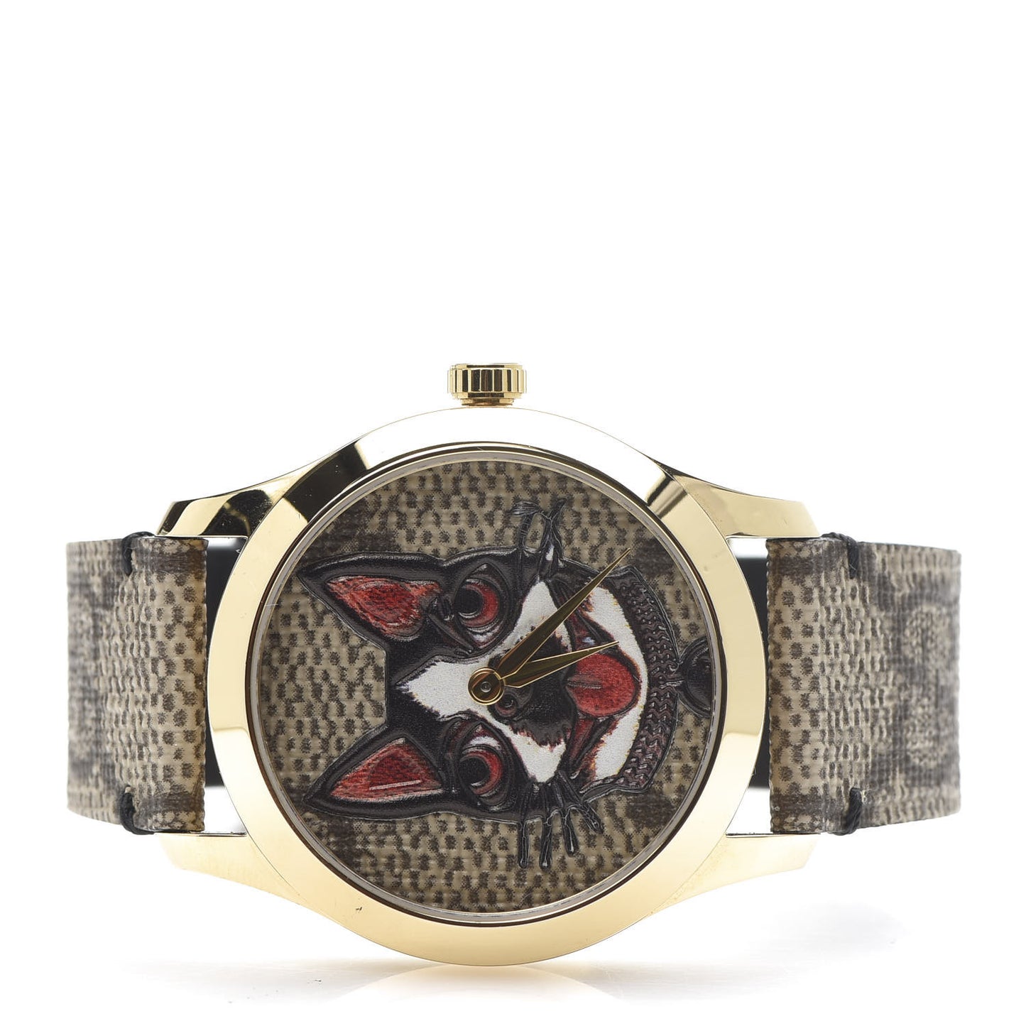 Stainless Steel Canvas 38mm G-Timeless GG Supreme Bosco Quartz Watch Brown