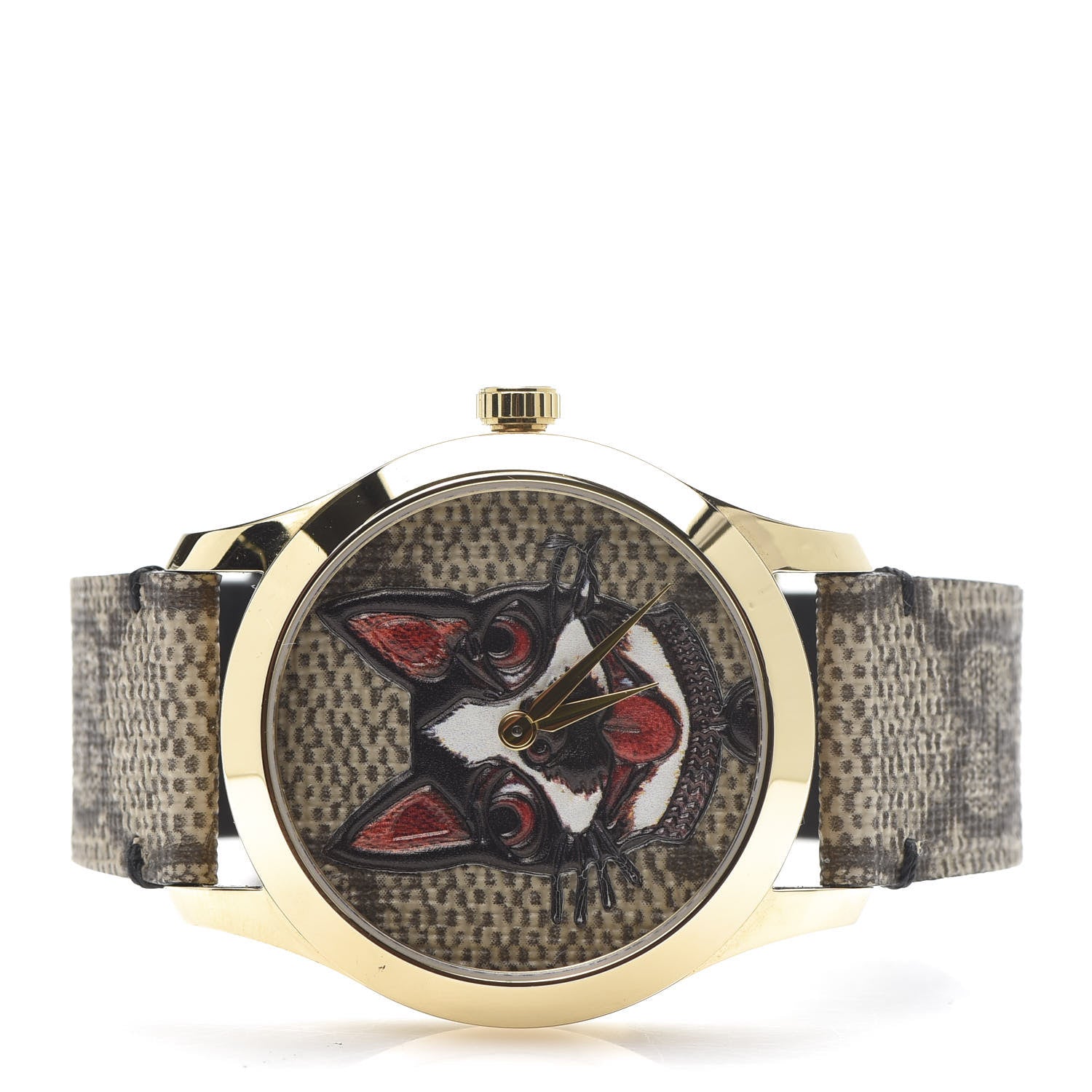 Gucci Stainless Steel Canvas 38mm G-Timeless GG Supreme Bosco Quartz Watch Brown 3 of 8