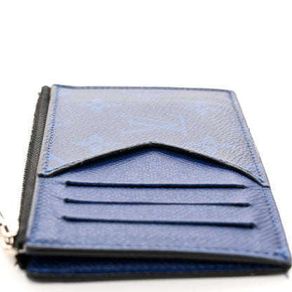 Louis Vuitton Monogram Taiga Coin Card Holder Cobalt 10 of 11