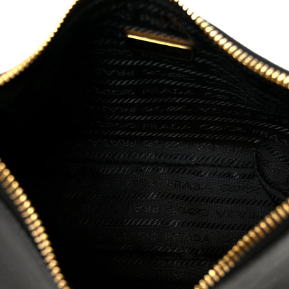 Prada Saffiano Lux Mini Re-Edition Shoulder Bag Black 5 of 10