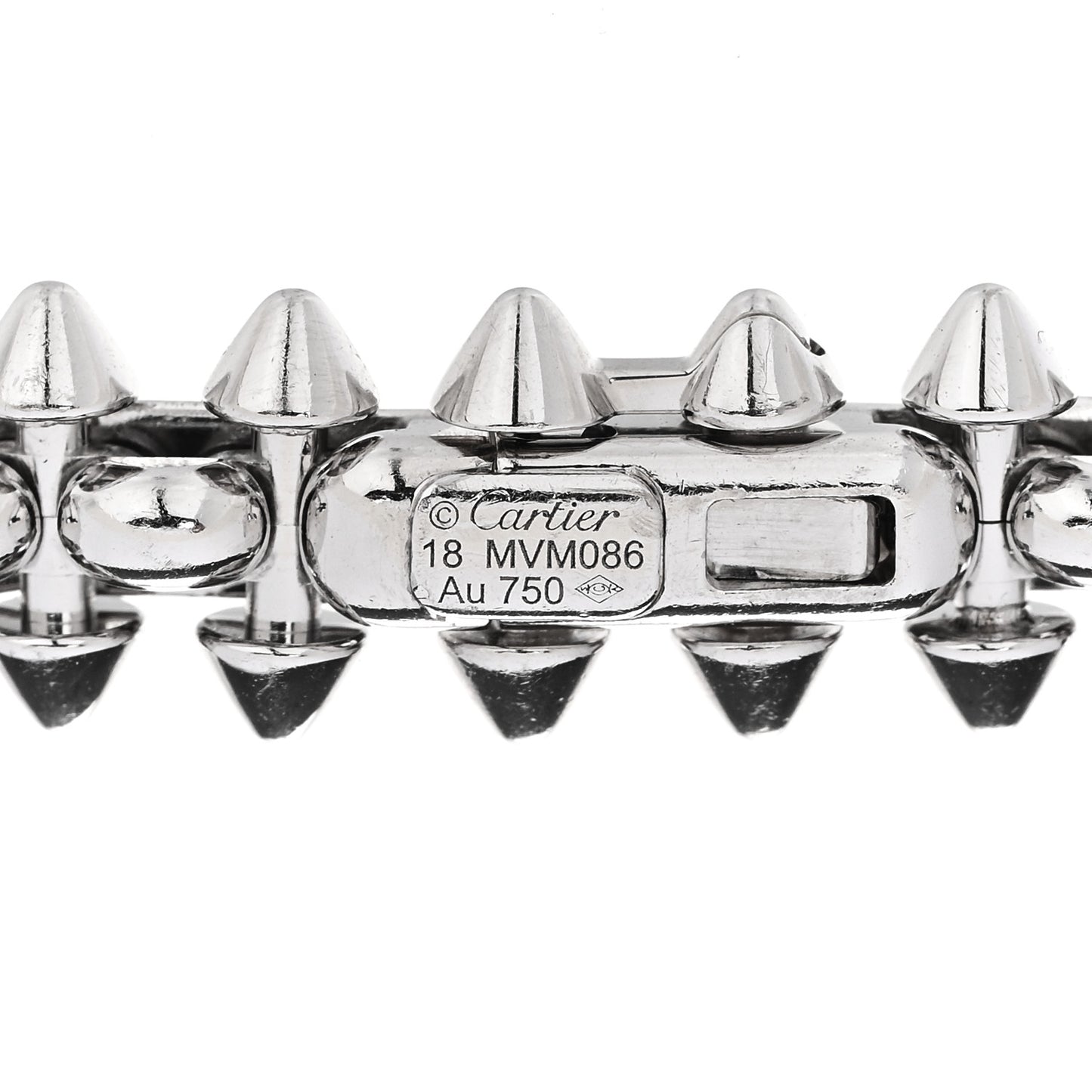 18K White Gold Medium Clash De Cartier Flexible Bracelet 18