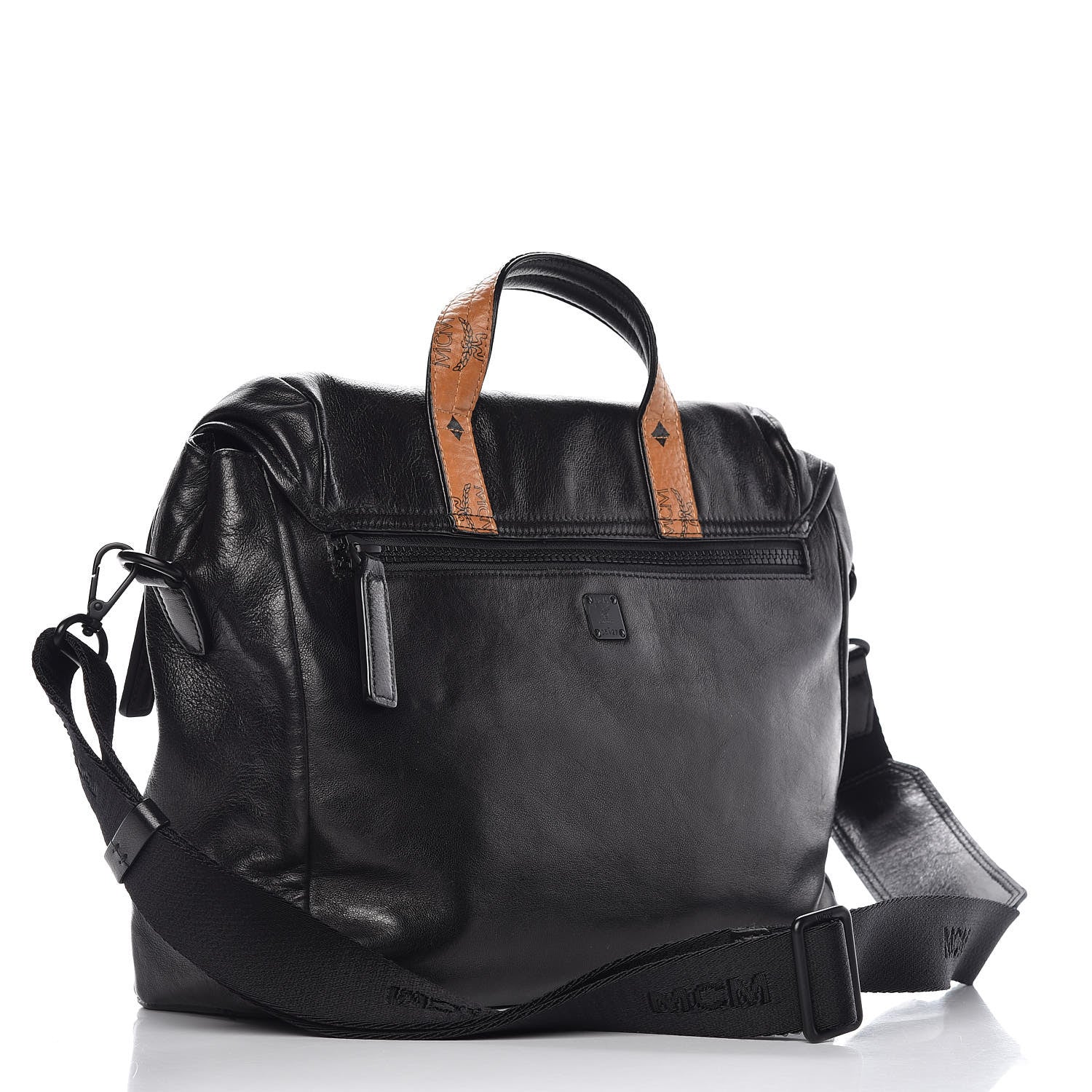 MCM Lambskin Mens Medium Killian Messenger Bag Black 3 of 14