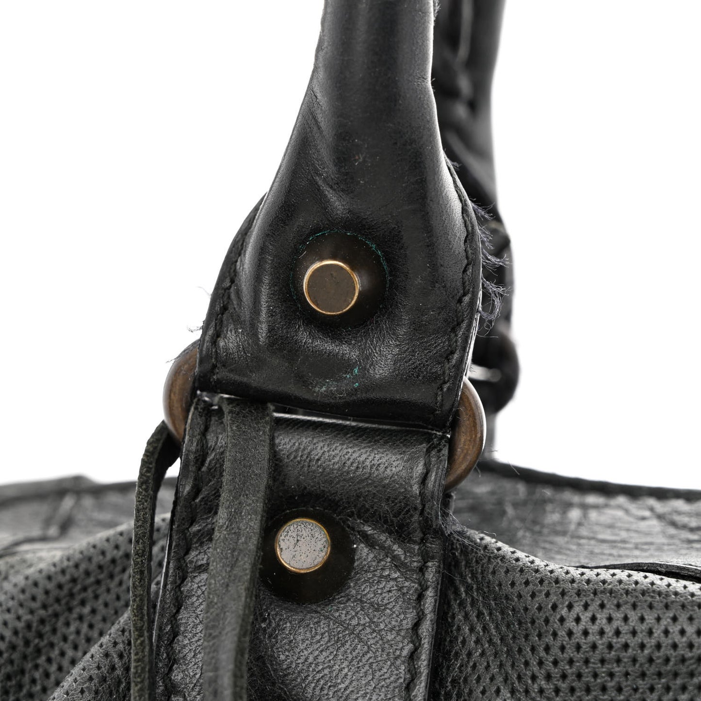 Agneau Perforated Classic Hardware City Black