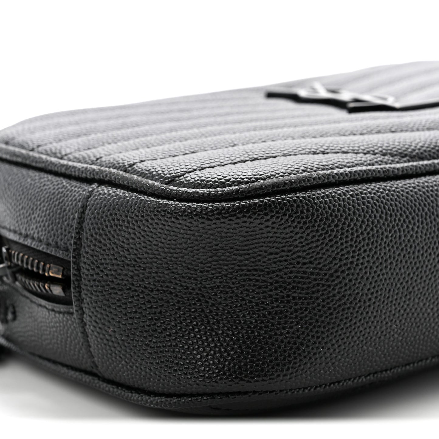 Grain De Poudre Matelasse Monochrome Monogram Mini Lou Camera Bag Black