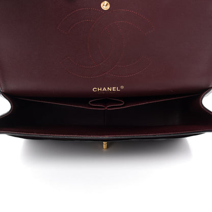 Chanel Lambskin Quilted Jumbo Double Flap Black 6 of 14