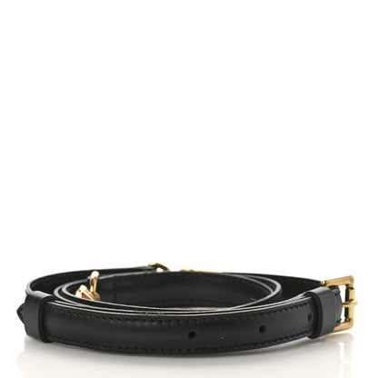Louis Vuitton Calfskin 16mm Adjustable Shoulder Strap Black 2 of 3