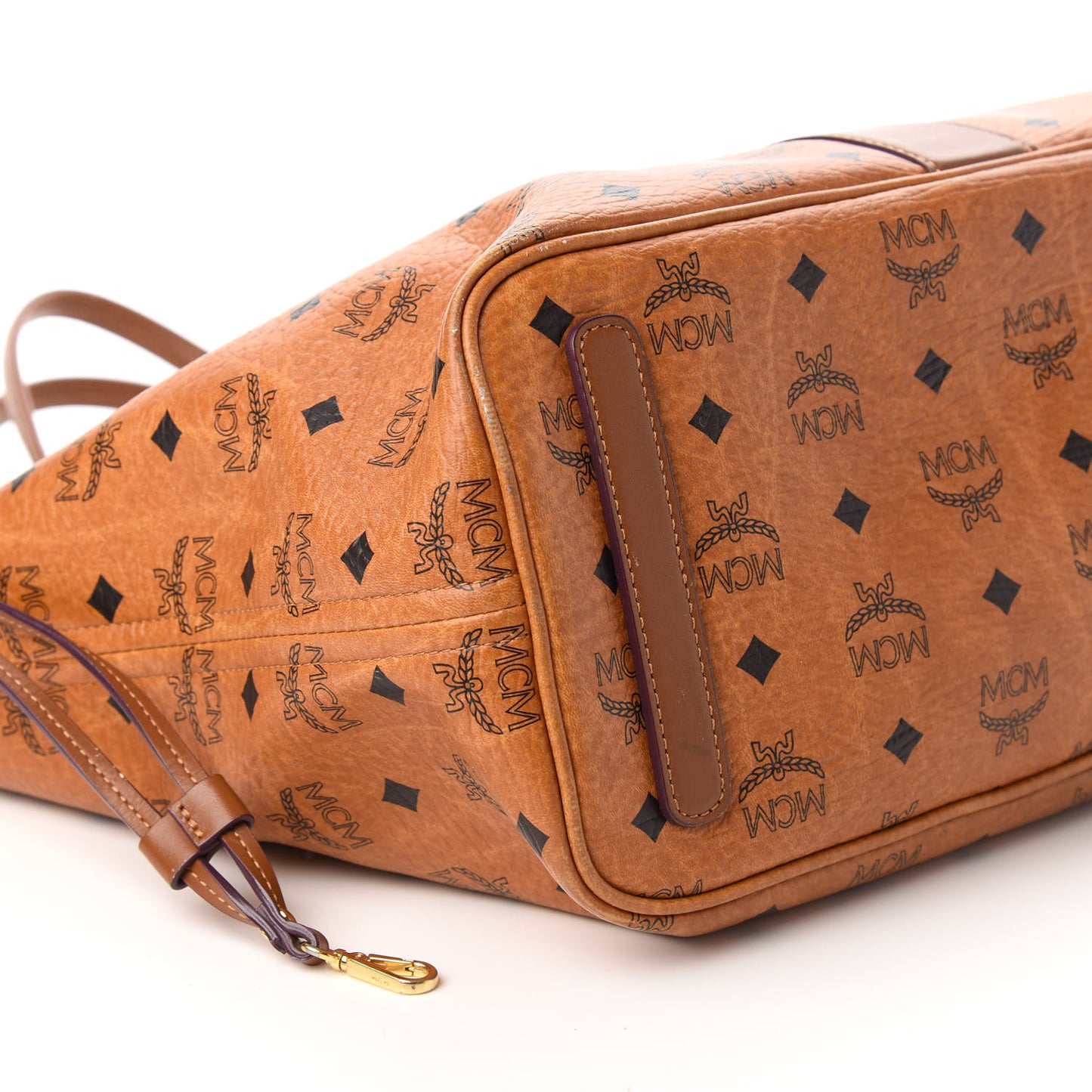 Visetos Medium Liz Reversible Shopper Tote Cognac