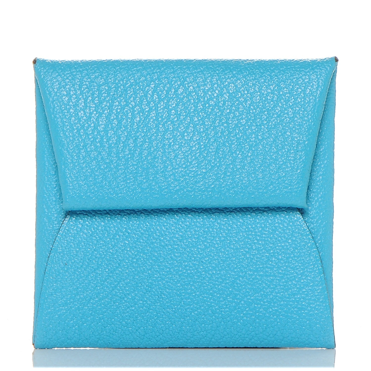 Hermes Chevre Mysore Bastia Coin Purse Bleu Azteque 1 of 6