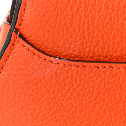 Chloe Grained Calfskin Small Marcie Saddle Bag Rusted Orange 11 of 11