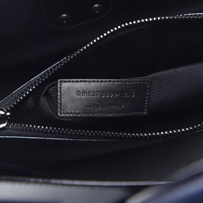 Saint Laurent Smooth Calfskin Small Double Face Sac De Jour Marine Black 7 of 9
