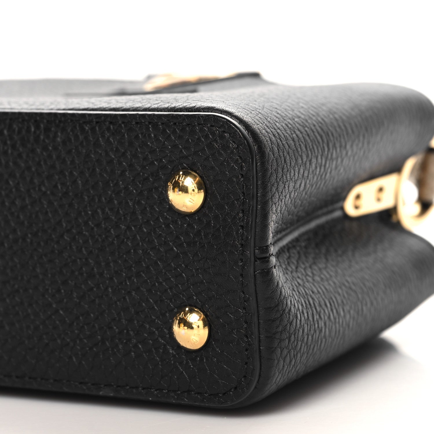 Louis Vuitton Taurillon Snakeskin Mini Capucines Black 9 of 9