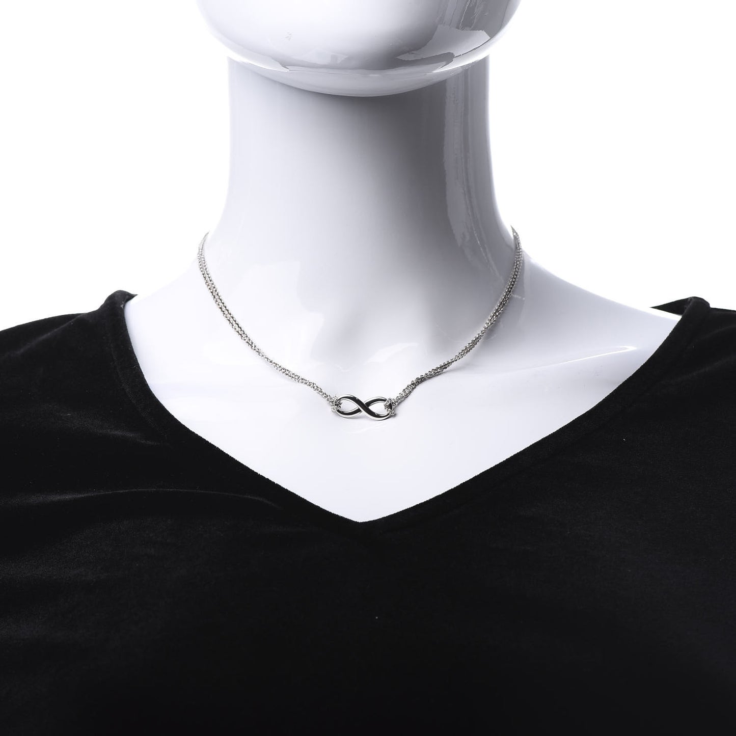 Sterling Silver Infinity Pendant Necklace