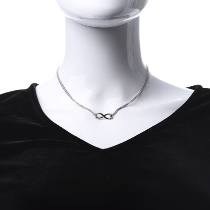 Tiffany Sterling Silver Infinity Pendant Necklace 2 of 6