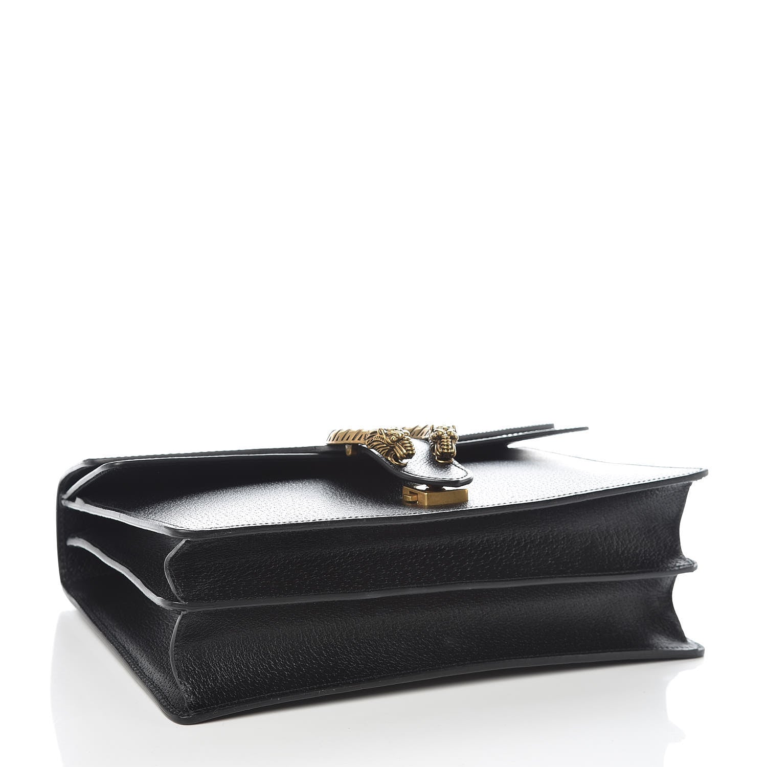 Gucci Calfskin Web Medium Dionysus Shoulder Bag Black 4 of 10