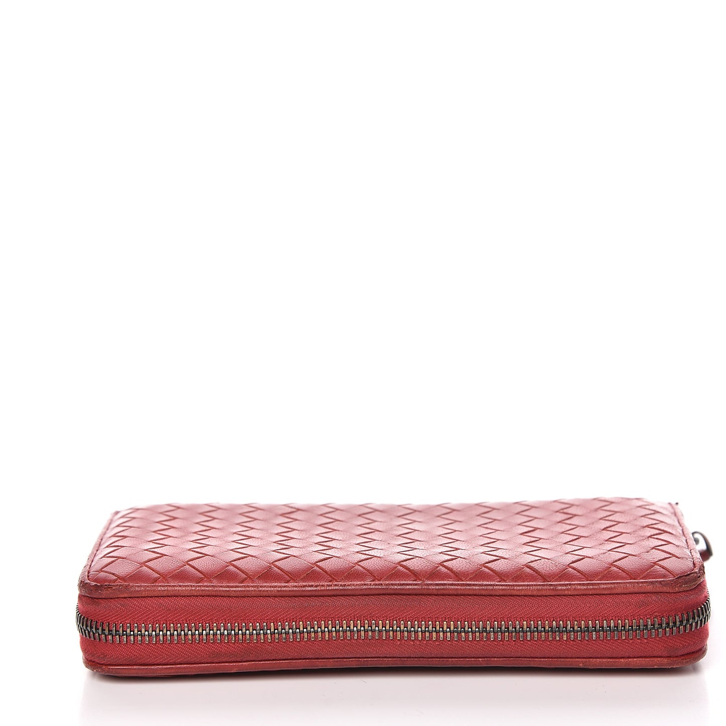 Nappa Intrecciato Zip Around Wallet