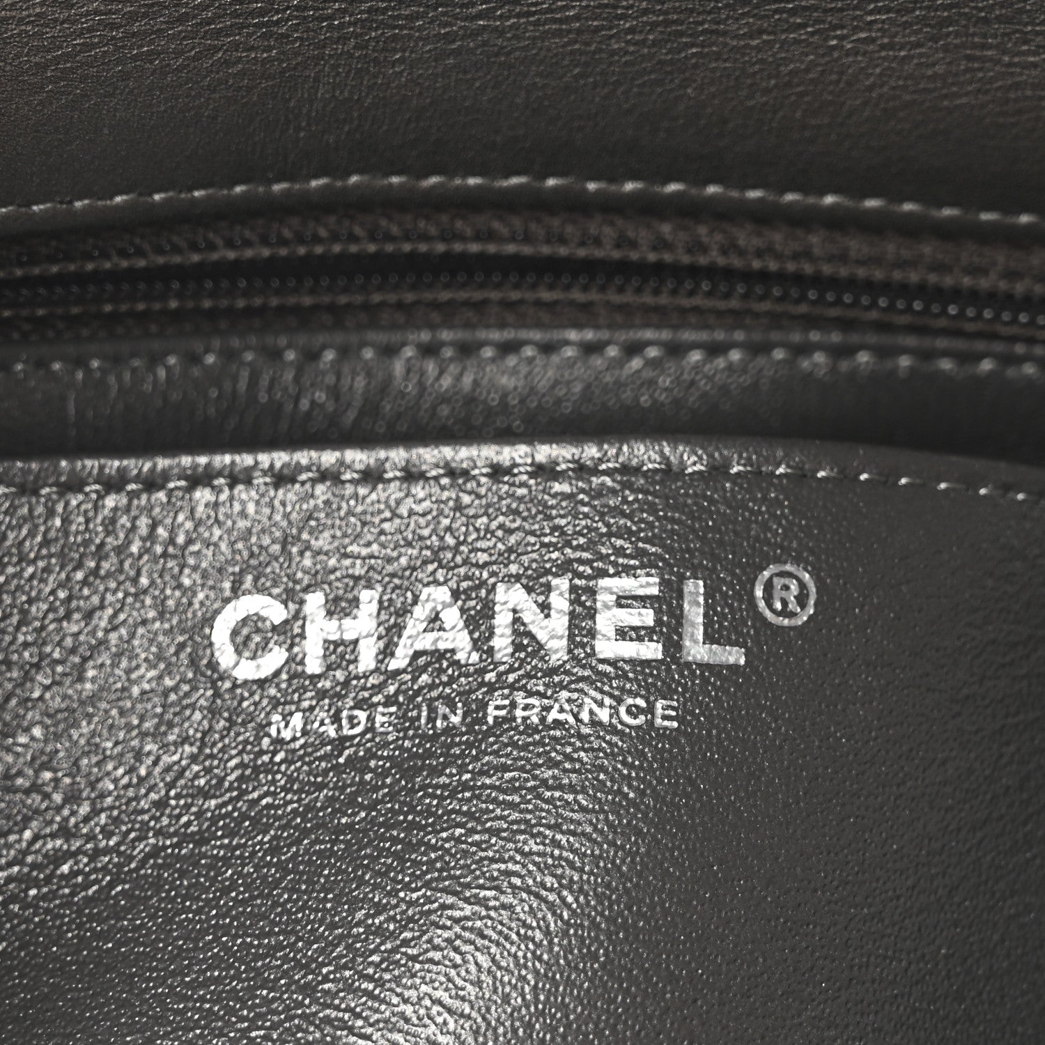 Chanel Metallic Lambskin Quilted Mini Rectangular Flap  Dark Grey 6 of 10