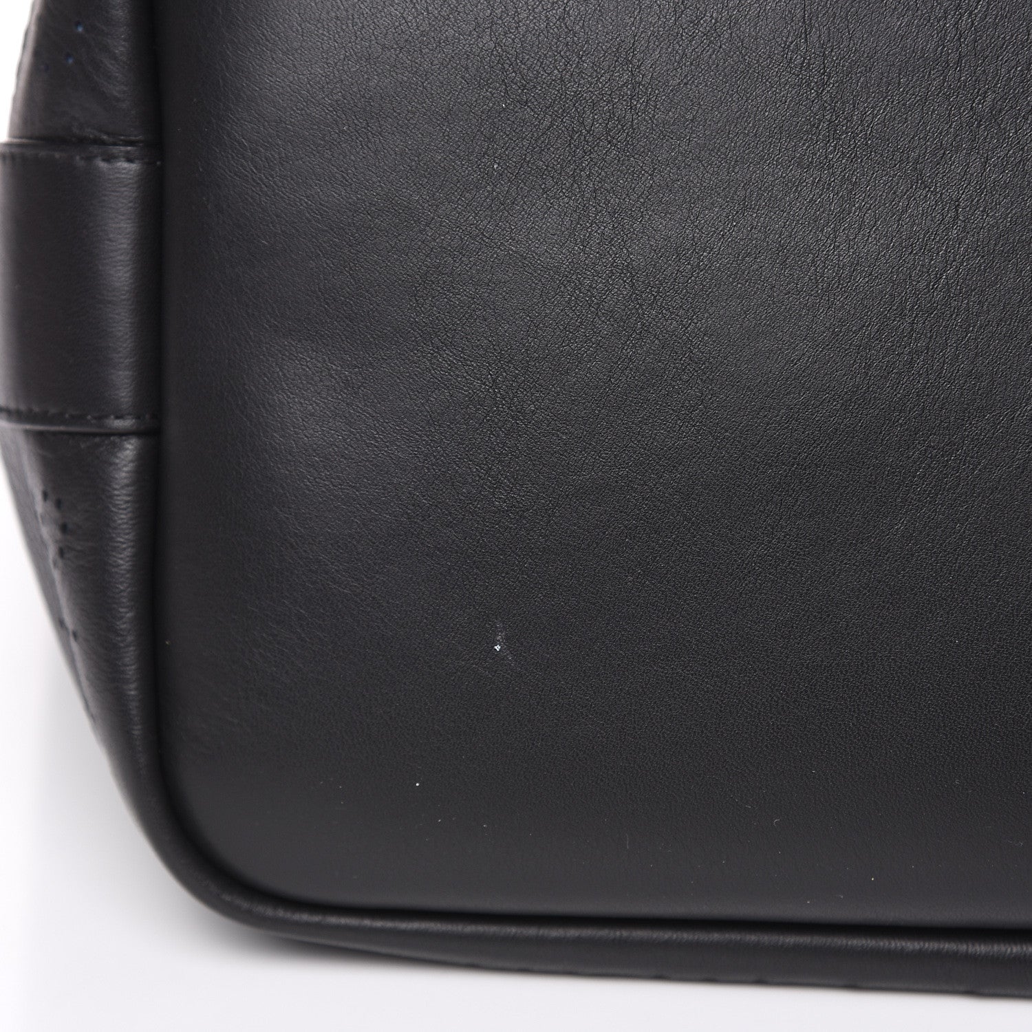 Chanel Calfskin Tweed Small Logo Eyelets Shopping Tote Black 12 of 12