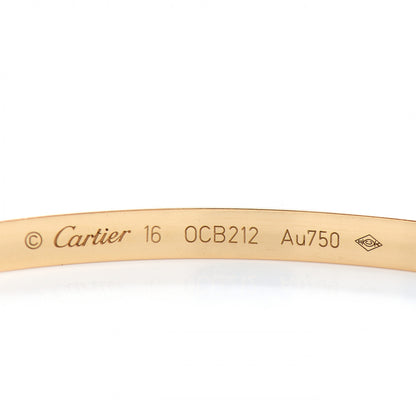 Cartier 18K Yellow Gold Small LOVE Bracelet 16 4 of 5