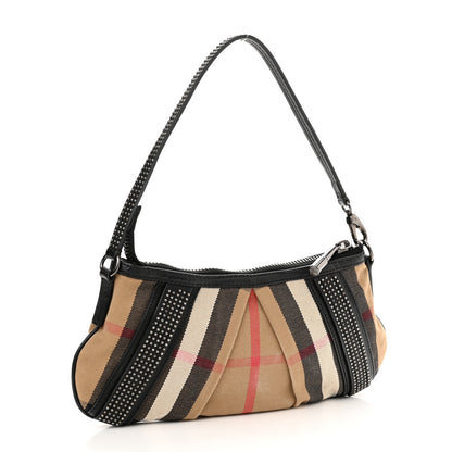 Burberry House Check Studded Pochette Black 2 of 10