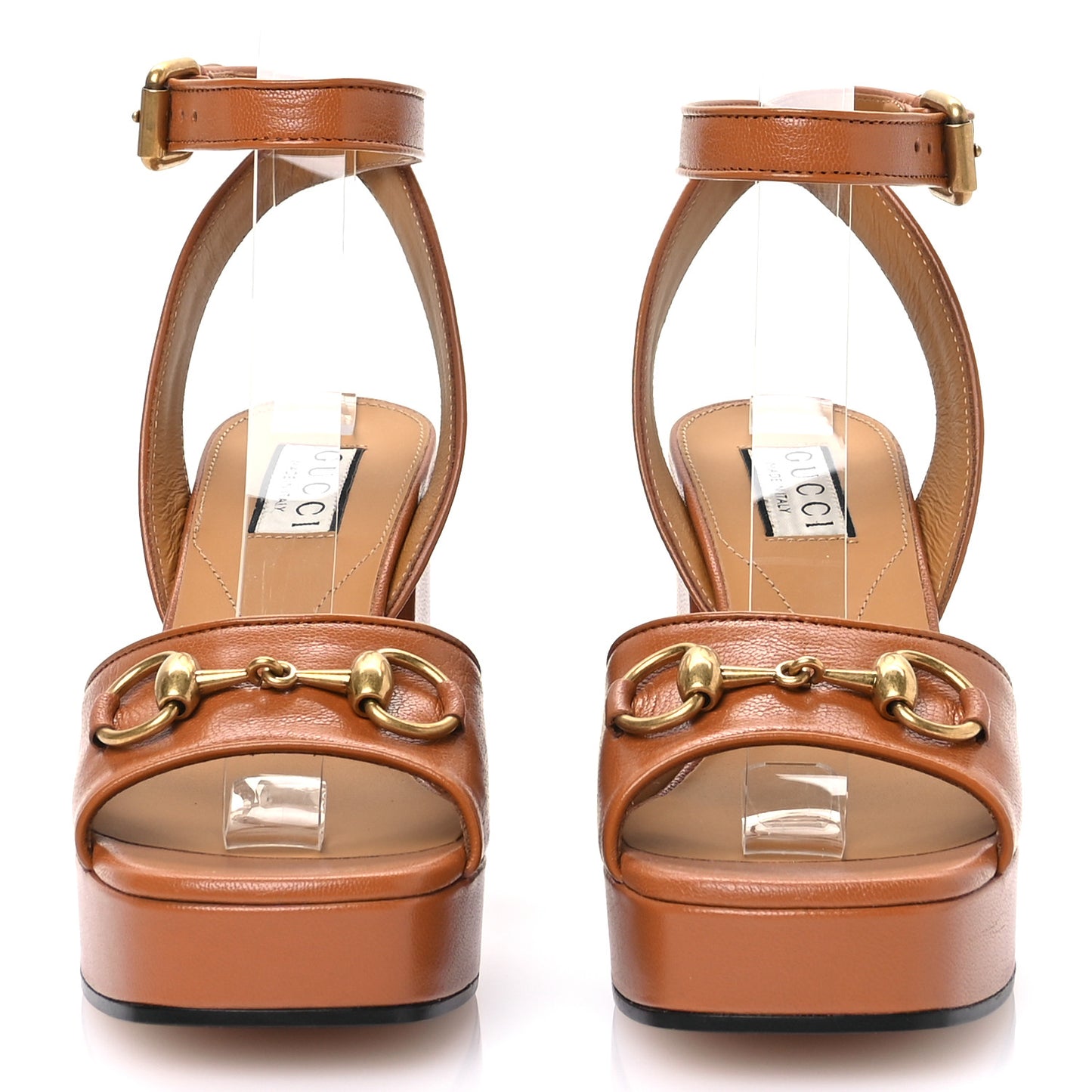 Quentin Granada Kid Horsebit 25/60mm Platform Sandals 36 Harness Brown