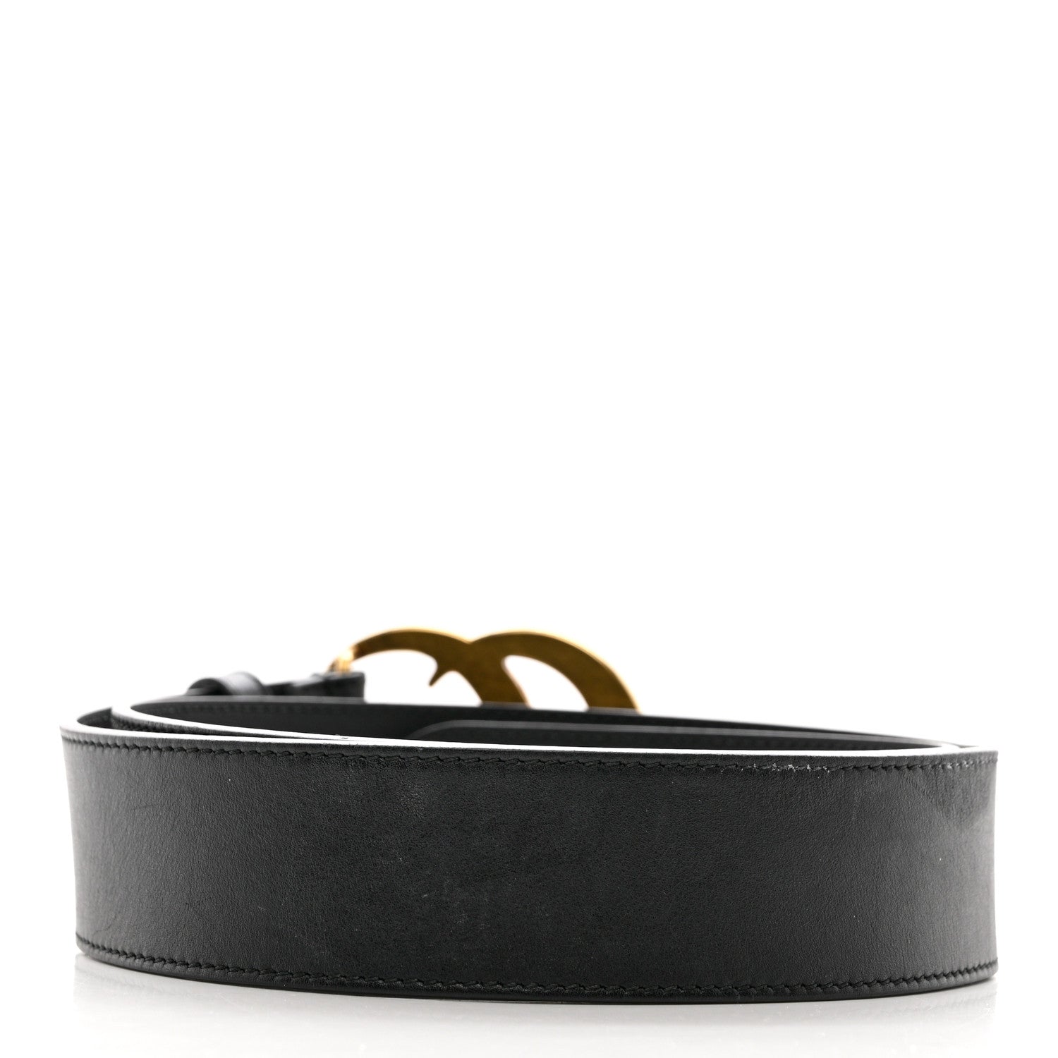 Gucci Calfskin Double G 40mm Belt 80 32 Black 2 of 6