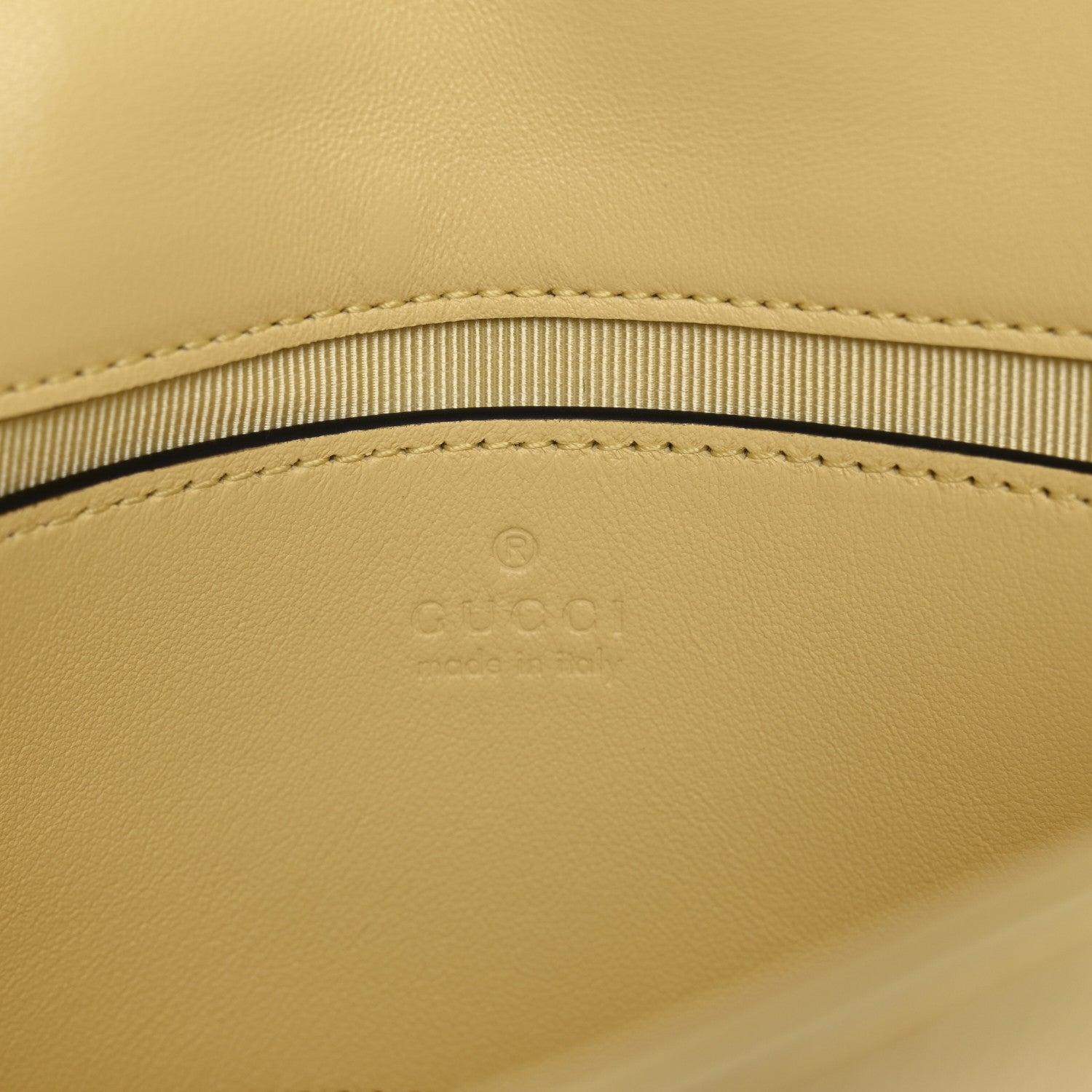 Gucci Lambskin Matelasse Small GG Marmont Shoulder Bag Yellow 6 of 10