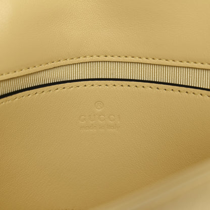 Gucci Lambskin Matelasse Small GG Marmont Shoulder Bag Yellow 6 of 10