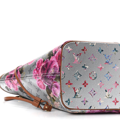 Louis Vuitton Metallic Monogram LV Garden Neverfull MM Silver 9 of 10