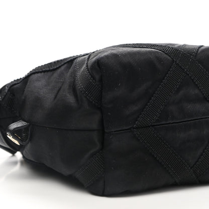 Chanel Nylon Grosgrain Quilted Lifestyle Clutch with Chain Black 9 of 11