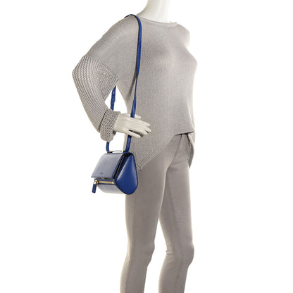 Givenchy Textured Calfskin Mini Pandora Box Crossbody Bag Blue 2 of 7