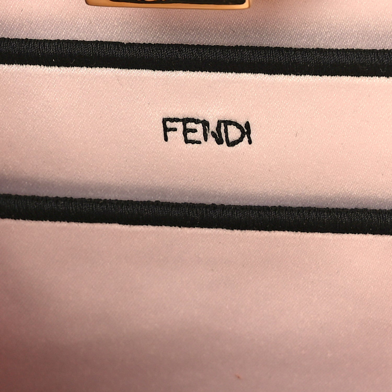 Fendi Melange Flannel Satin Threaded Edge Medium Peekaboo I SEE U Satchel Grigio Bois de Rose 7 of 11