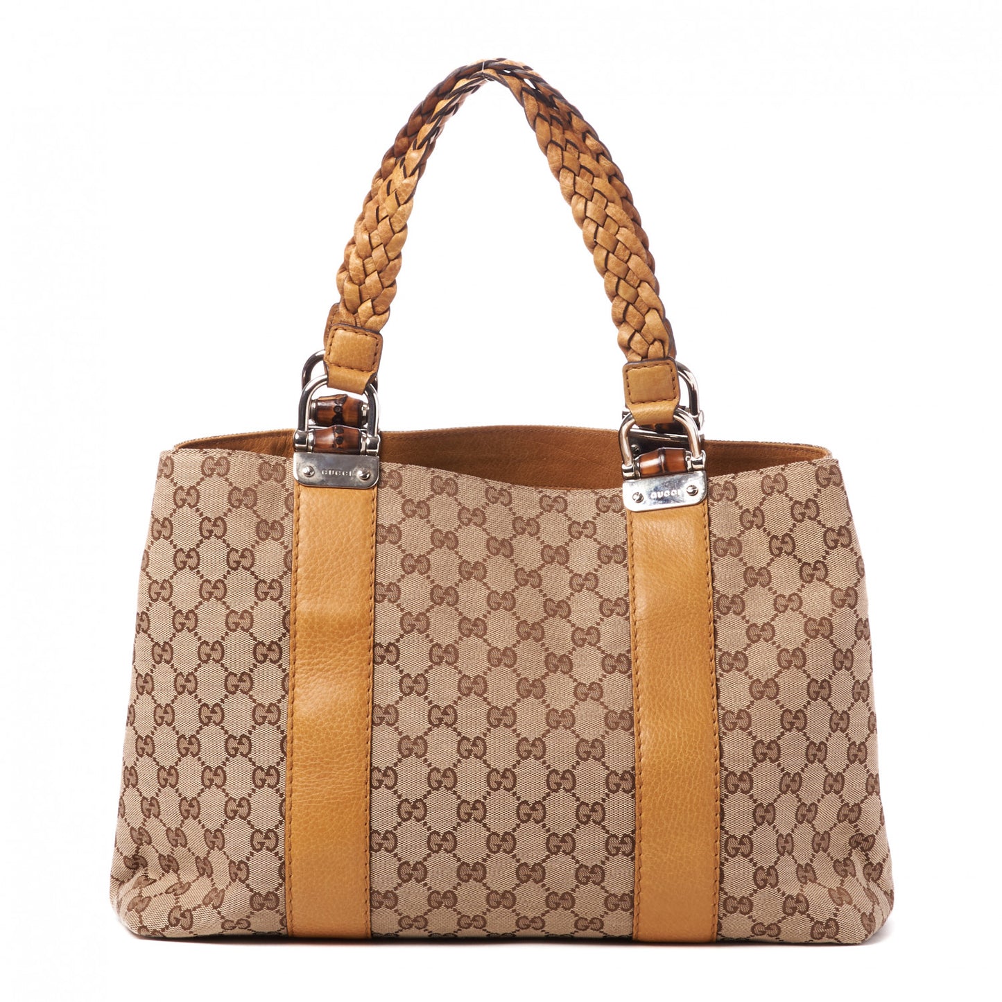 Monogram Medium Bamboo Bar Tote Yellow