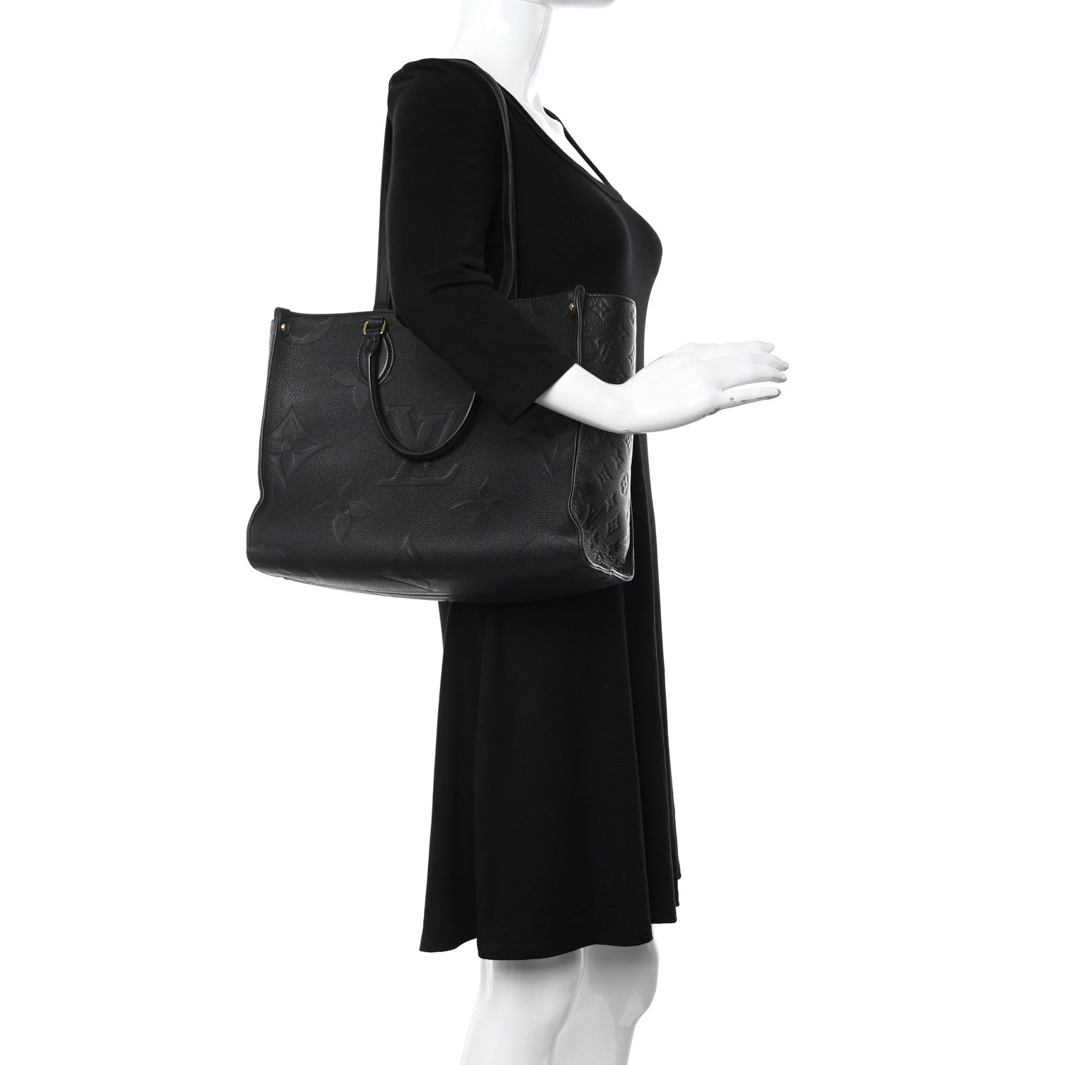 Louis Vuitton Empreinte Monogram Giant Onthego MM Black 2 of 25