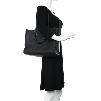 Louis Vuitton Empreinte Monogram Giant Onthego MM Black 2 of 25