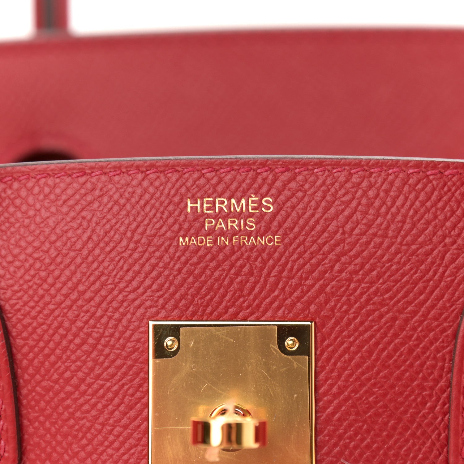 Hermes Epsom Birkin 30 Rouge Casaque 6 of 11