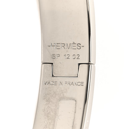 Hermes Enamel Narrow Clic Clac H Bracelet PM Black 4 of 5